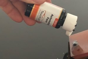 Apply paint to squeegee.